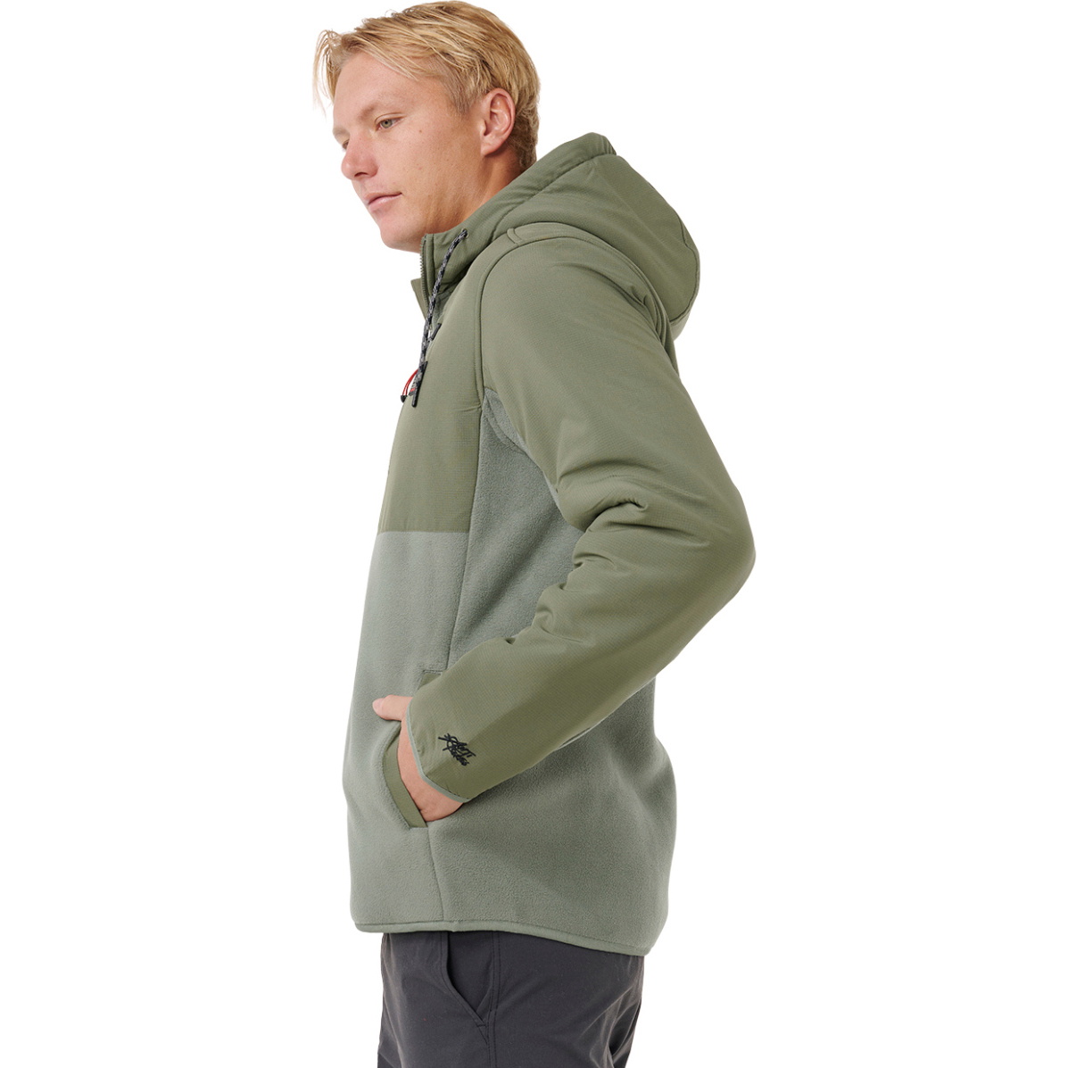 2025 Rip Curl Mens Anti Series Search Fleece 09VMFL - Cactus Green